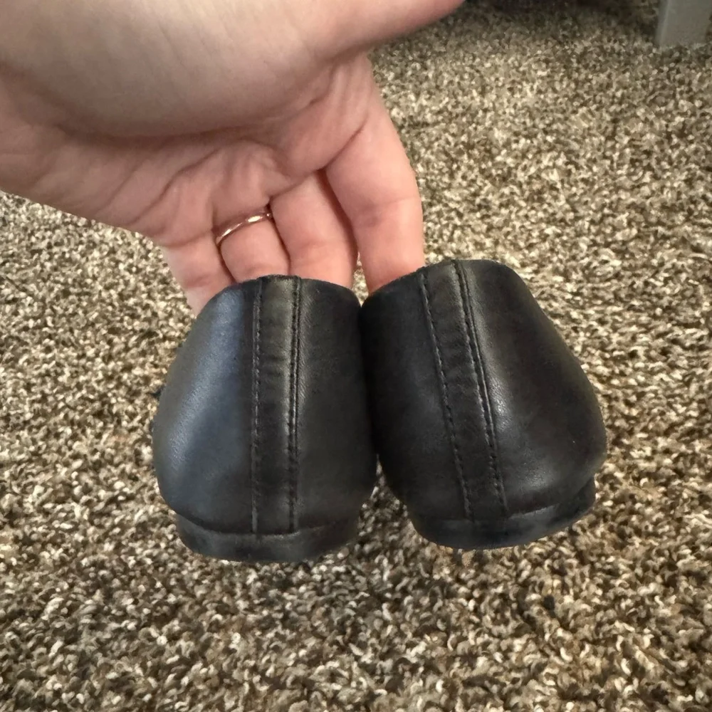 Tory Burch Chase Tortoise shell‎ bow Ballerina flats size 7.5 soft leather